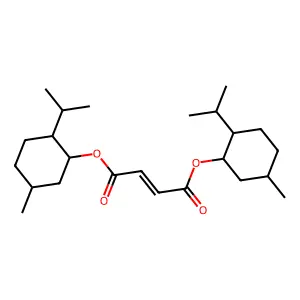 Bis(5-methyl-2-propan-2-ylcyclohexyl) but-2-enedioate structure