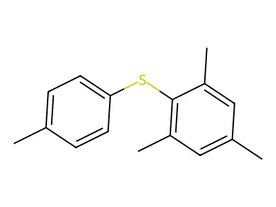 Mesityl(p-tolyl)sulfane structure