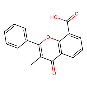 3-Methylflavone-8-carboxylic acid structure