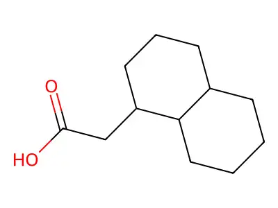(Decahydro-naphthalen-1-YL)-acetic acid structure