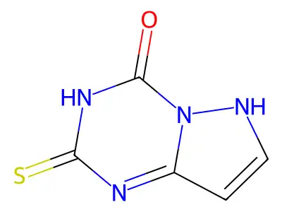2-thioxo-2,3-dihydropyrazolo[1,5-a][1,3,5]triazin-4(1H)-one structure