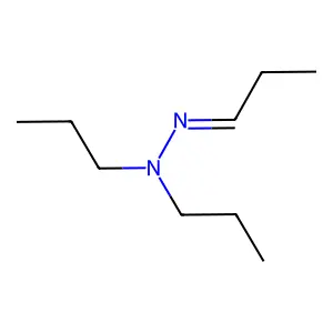 Propanal dipropylhydrazone structure
