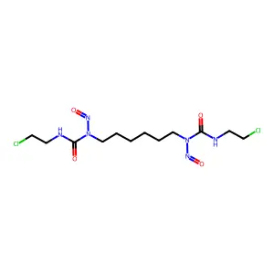 Urea, 1,1'-hexamethylenebis(3-(2-chloroethyl)-1-nitroso- structure