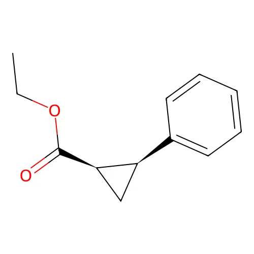 顺式-乙基 (1R,2S)-2-苯基环丙烷-1-羧酸酯 structure