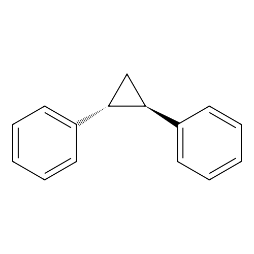 trans-1,2-Diphenylcyclopropane structure