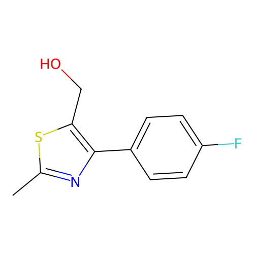 4-(4-Fluorophenyl)-5-hydroxymethyl-2-methylthiazole structure
