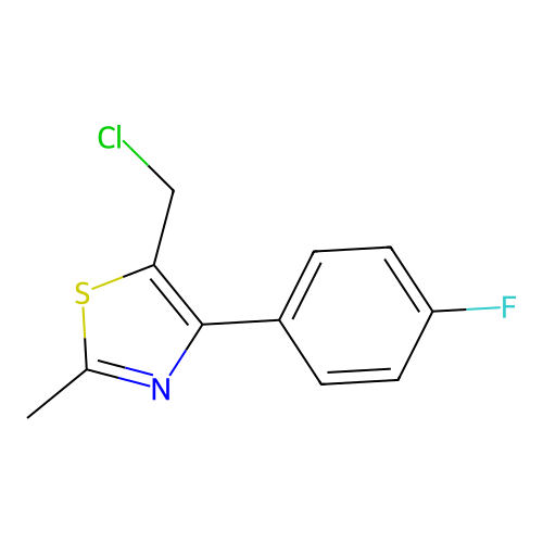 5-(Chloromethyl)-4-(4-fluorophenyl)-2-methyl-1,3-thiazole structure