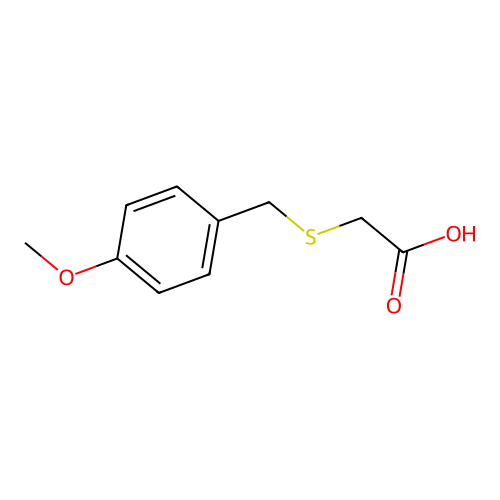 [(4-Methoxybenzyl)sulfanyl]acetic acid structure