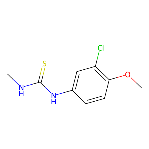 [(3-Chloro-4-methoxyphenyl)amino](methylamino)methane-1-thione structure