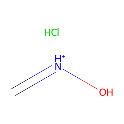 Formaldehyde, oxime, hydrochloride structure