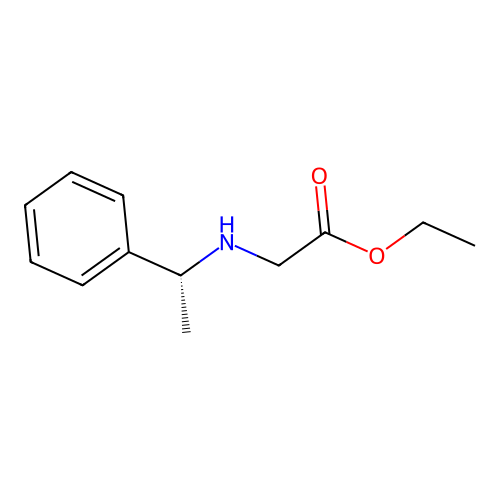 N-((1R)-1-Phenylethyl)glycine ethyl ester structure