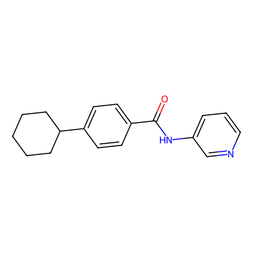 4-cyclohexyl-N-(pyridin-3-yl)benzamide structure
