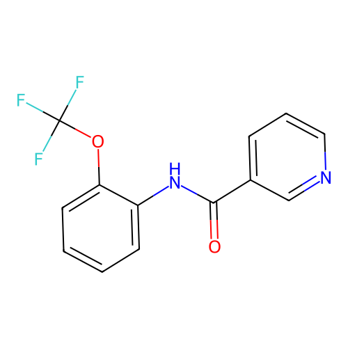N-[2-(trifluoromethoxy)phenyl]nicotinamide structure