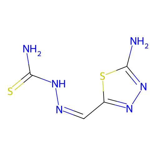 [(Z)-(5-amino-1,3,4-thiadiazol-2-yl)methylideneamino]thiourea structure