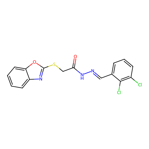 C16H11Cl2N3O2S structure