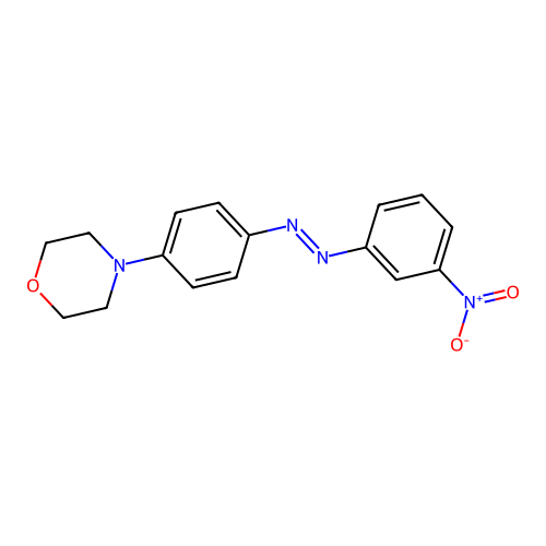 Morpholine, 4-[4-[2-(3-nitrophenyl)diazenyl]phenyl]- structure