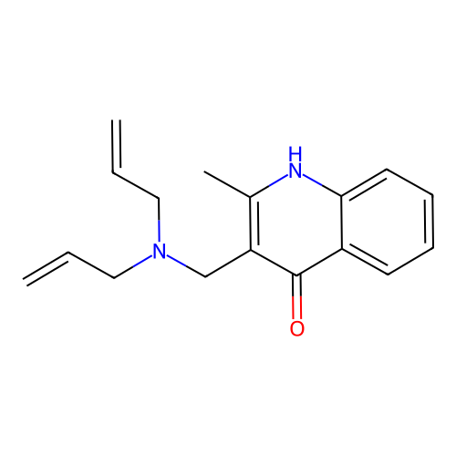 3-[(Diallylamino)methyl]-2-methyl-4-quinolinol structure