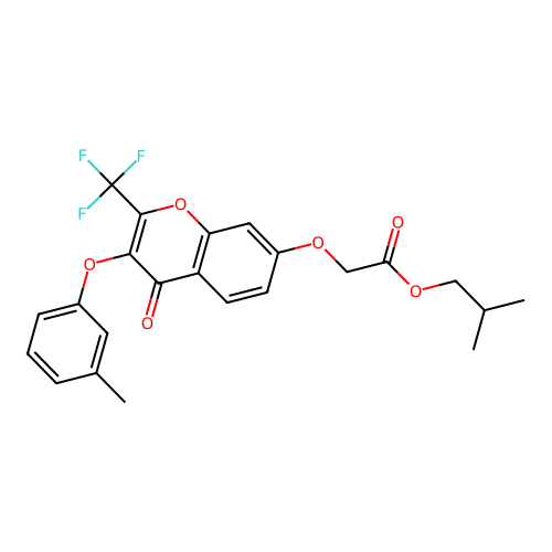 C23H21F3O6 structure