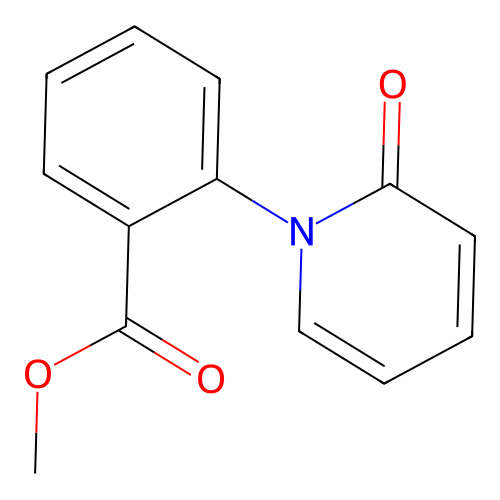 2-(2-Oxo-2H-pyridin-1-yl)benzoic acid, methyl ester structure