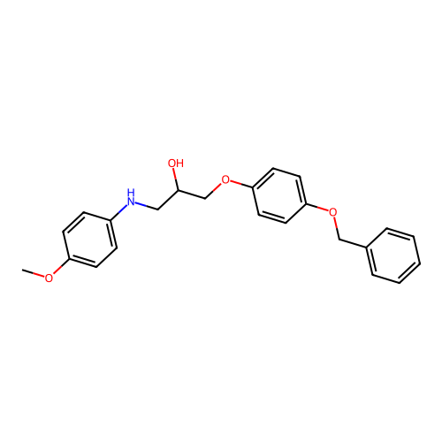 1-[4-(Benzyloxy)phenoxy]-3-[(4-methoxyphenyl)amino]propan-2-ol structure