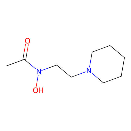 N-Hydroxy-N-[2-(1-piperidinyl)ethyl]acetamide structure