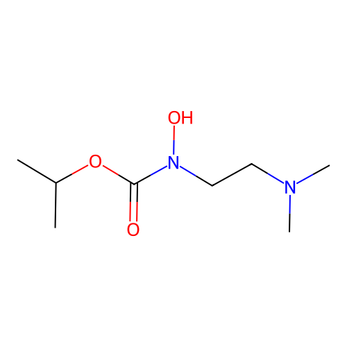 propan-2-yl N-[2-(dimethylamino)ethyl]-N-hydroxycarbamate structure