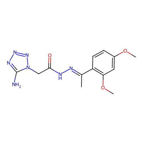 C13H17N7O3 structure