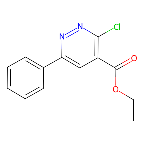 Ethyl 3-chloro-6-phenylpyridazine-4-carboxylate structure
