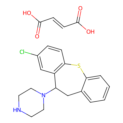 Noroctoclothepin maleate structure