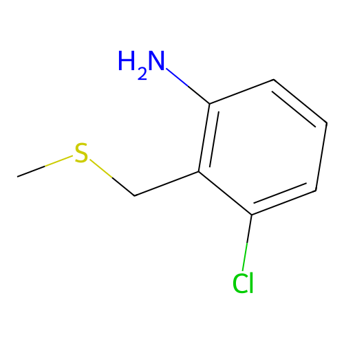 3-Chloro-2-(methylsulfanylmethyl)aniline structure