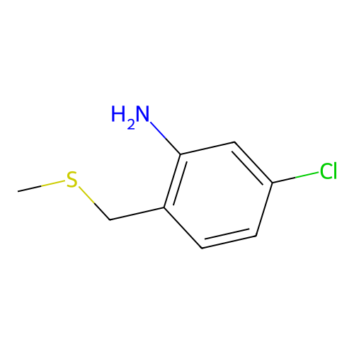 5-Chloro-2-(methylsulfanylmethyl)aniline structure
