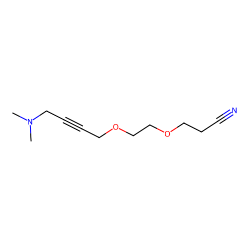 3-{2-[4-(Dimethylamino)but-2-ynyloxy]ethoxy}propanenitrile structure