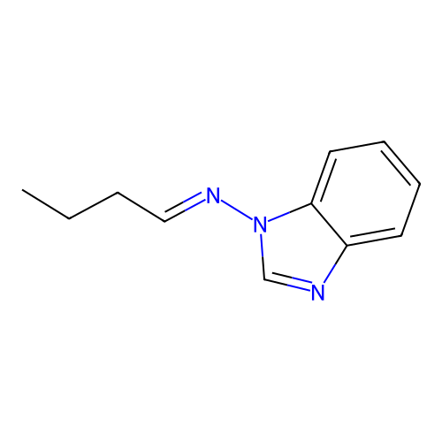 N-(benzimidazol-1-yl)butan-1-imine structure
