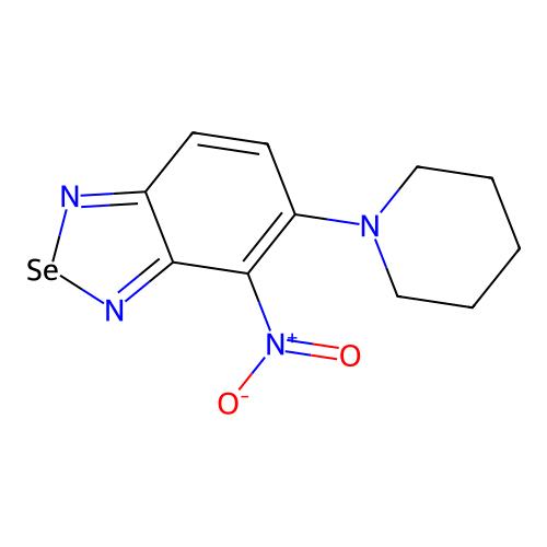 4-Nitro-5-(piperidin-1-yl)-2,1,3-benzoselenadiazole structure