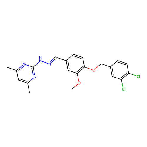 C21H20Cl2N4O2 structure