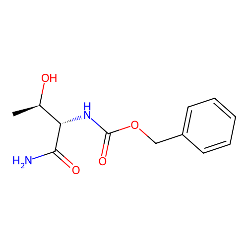 Phenylmethyl N-((1S,2R)-1-(aminocarbonyl)-2-hydroxypropyl)carbamate structure