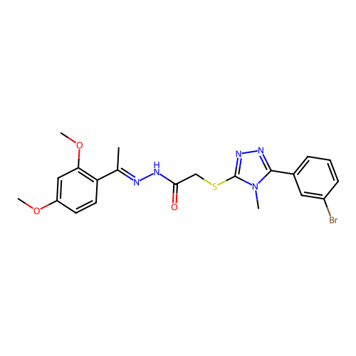C21H22BrN5O3S structure