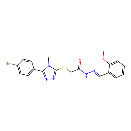 C19H18BrN5O2S structure