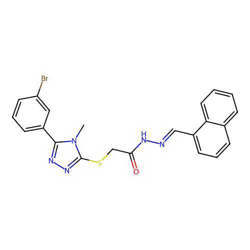 C22H18BrN5OS structure