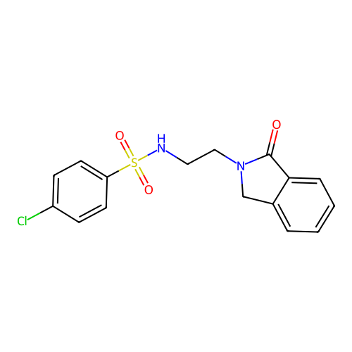 2-(2-{[(4-Chlorophenyl)sulfonyl]amino}ethyl)isoindolin-1-one structure