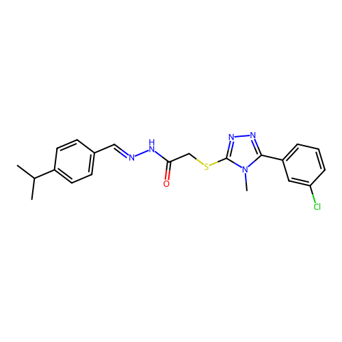 C21H22ClN5OS structure