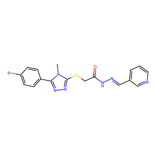 C17H15BrN6OS structure