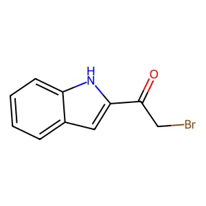 2-bromo-1-(1H-indol-2-yl)ethanone structure