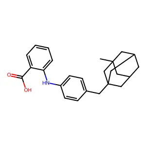 Anthranilic acid, N-(4-(3-methyl-1-adamantylmethyl)phenyl)- structure