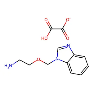Benzimidazole, 1-((2-aminoethoxy)methyl)-, oxalate structure