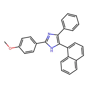 2-(4-methoxyphenyl)-5-naphthalen-1-yl-4-phenyl-1H-imidazole structure