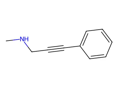 1-(Methylamino)-3-phenyl-2-propyne structure