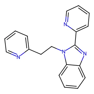 2-(Pyridin-2-yl)-1-[2-(pyridin-2-yl)ethyl]-1H-benzimidazole structure