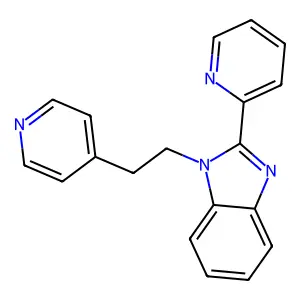 2-(Pyridin-2-yl)-1-[2-(pyridin-4-yl)ethyl]-1H-benzimidazole structure