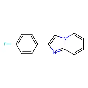 2-(4-Fluorophenyl)imidazo[1,2-a]pyridine structure